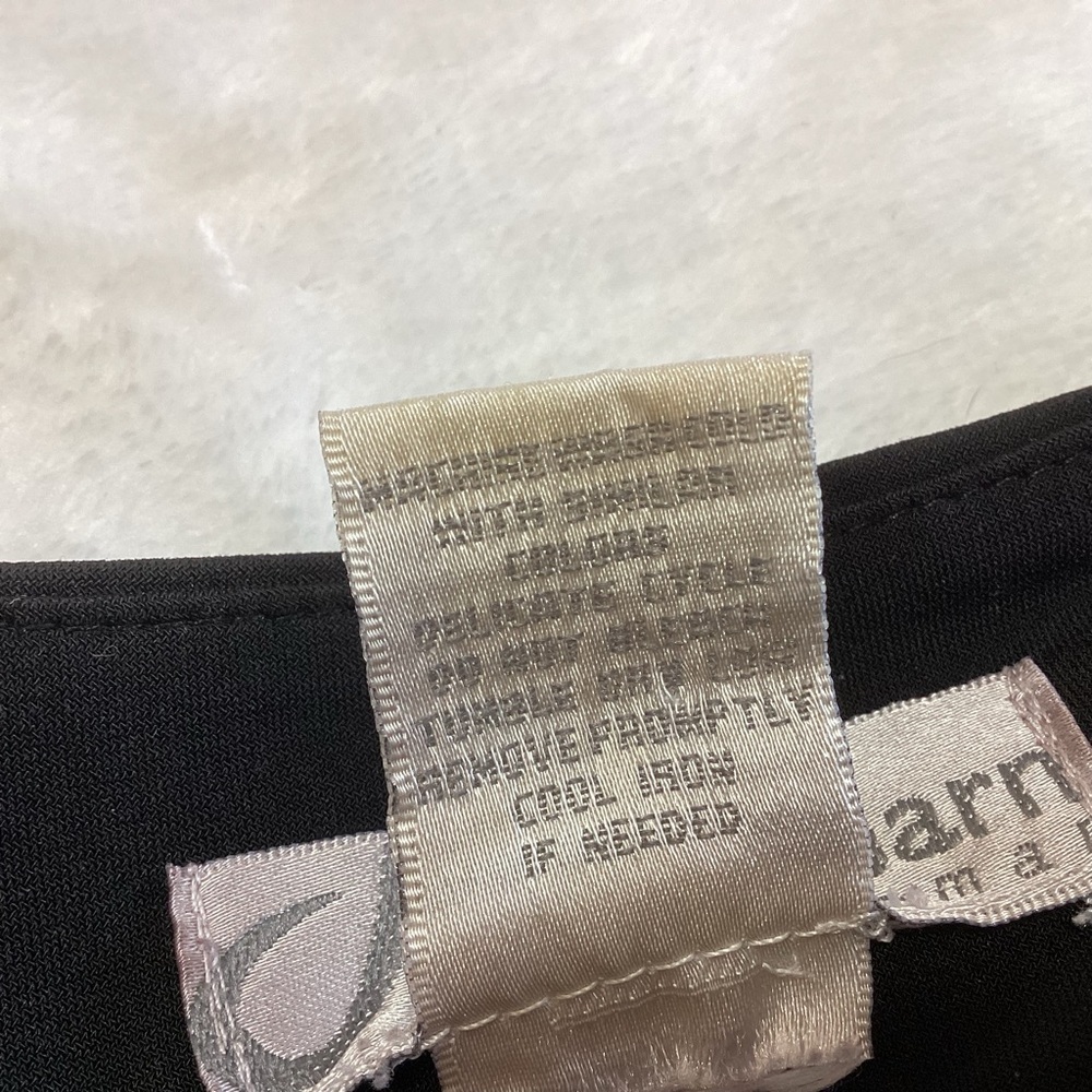 Dress Barn Y2K Black and White Wrap Blouse 3/4 Sleeve 18/20 - Picture 7 of 7
